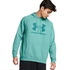 Vyriškas džemperis su gobtuvu Under Armour Rival Fleece Logo, mėtų spalvos
