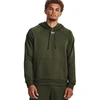 Vyriškas džemperis su gobtuvu Under Armour Rival Fleece, alyvuogių spalvos