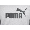 Vyriškas madingas pilkas medvilninis su kengūros kišene sportinis džemperis su gobtuvu Puma