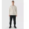 Vyriškas oversize longsleeve su spauda 4F 4FRAW24TLONM507-83S