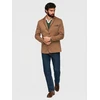 Vyriškas šviesiai rudas slim fit švarkas