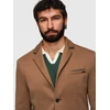 Vyriškas šviesiai rudas slim fit švarkas