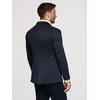 Vyriškas tamsiai mėlynas slim fit švarkas