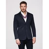 Vyriškas tamsiai mėlynas slim fit švarkas