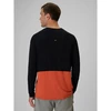 Vyriškas trekkingo longsleeve 4F, juodas su oranžine apačia