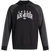 Vyriškas Under Armour Rival Fleece spalvotas džemperis su gobtuvu juodas 6003958 001