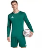 Vyriški adidas Entrada 26 marškinėliai ilgomis rankovėmis žali KF5846