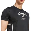 Vyriški adidas Sukurtas treniruotėms Legacy Heritage marškinėliai Juodi KA5284