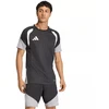 Vyriški adidas Tiro 26 varžybų treniruočių marškinėliai, juodi, pilki ir balti JX4254
