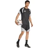 Vyriški adidas Tiro 26 varžybų treniruočių marškinėliai, juodi, pilki ir balti JX4254