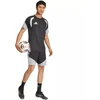 Vyriški adidas Tiro 26 varžybų treniruočių marškinėliai, juodi, pilki ir balti JX4254