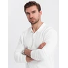 Vyriški balti polo marškiniai ilgomis rankovėmis