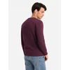 Vyriški BASIC medvilnės netamprus džemperis - bordo V3 OM 0159