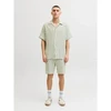 Vyriški dryžuoti „Jack&Jones“ šortai JPSTJAIDEN COBA STRIPE JOG SHORTS REG SN 12274413 TEA/STRIPES