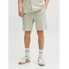 Vyriški dryžuoti „Jack&Jones“ šortai JPSTJAIDEN COBA STRIPE JOG SHORTS REG SN 12274413 TEA/STRIPES