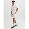 Vyriški dryžuoti šortai Jack&Jones Coba Stripe, balkšvi