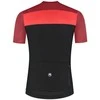 Vyriški dviratininko marškinėliai Rogelli Core Block, juodai raudoni, 4XL