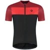 Vyriški dviratininko marškinėliai Rogelli Core Block, juodai raudoni, 4XL