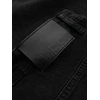 Vyriški juodi džinsiniai šortai su atlenktomis klešnėmis