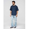 Vyriški laisvo kirpimo marškinėliai, juodi