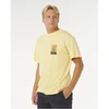 Vyriški laisvo kirpimo marškinėliai Rip Curl Search Dawn, geltoni