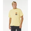 Vyriški laisvo kirpimo marškinėliai Rip Curl Search Dawn, geltoni