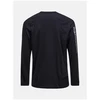 Vyriški marškinėliai ilgomis rankovėmis Peak Performance M Trail Wool Blend, juodi