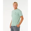 Vyriški marškinėliai Rip Curl Pacific Rinse Circle, žali