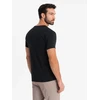 Vyriški marškinėliai SLIM FIT su apvalia iškirpte ir logotipu