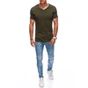 Vyriški marškinėliai su V formos iškirpte alyviniai