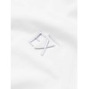 Vyriški SLIM FIT marškinėliai su apvalia iškirpte ir logotipu - balti