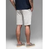 Vyriški šviesiai pilki slim fit šortai iki kelių