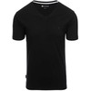 Vyriški V-NECK marškinėliai su elastanu - juodi