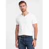 Vyriški V-NECK marškinėliai su elastanu - balti