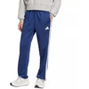 Vyriškos adidas 3-juostelių trikotažinės kelnės su atviru kraštu, klasikinis kirpimas, mėlynos JI8803