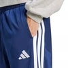 Vyriškos adidas 3-juostelių trikotažinės kelnės su atviru kraštu, klasikinis kirpimas, mėlynos JI8803