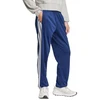 Vyriškos adidas 3-juostelių trikotažinės kelnės su atviru kraštu, klasikinis kirpimas, mėlynos JI8803