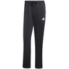 Vyriškos „adidas 3-Stripes Tricot“ tiesaus kirpimo kelnės atvira apačia, juodos, JI8802