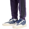 Vyriškos adidas Essentials 3-Stripes fleecinės kelnės violetinės JX0750