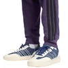 Vyriškos adidas Essentials 3-Stripes fleecinės kelnės violetinės JX0750