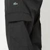 Vyriškos „Lacoste“ tekstilinės „cargo“ stiliaus kelnės, juodos – XH5121-00-031