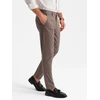 Vyriškos rudos chino kelnės regular fit
