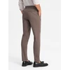 Vyriškos rudos chino kelnės regular fit