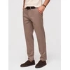 Vyriškos rudos chino kelnės regular fit