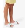 Vyriškos šlepetės Lacoste Serve Slide 1.0, baltos ir žalios