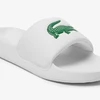 Vyriškos šlepetės Lacoste Serve Slide 1.0, baltos ir žalios