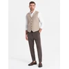 Vyriškos smėlio spalvos chino kelnės slim fit