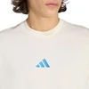 Vyrų adidas Essentials 3 Juostų marškinėliai, kreminiai KC0888