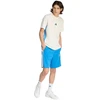 Vyrų adidas Essentials 3 Juostų marškinėliai, kreminiai KC0888