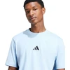 Vyrų „adidas“ marškinėliai „Essentials 3 Stripes“, mėlyni, JE6397